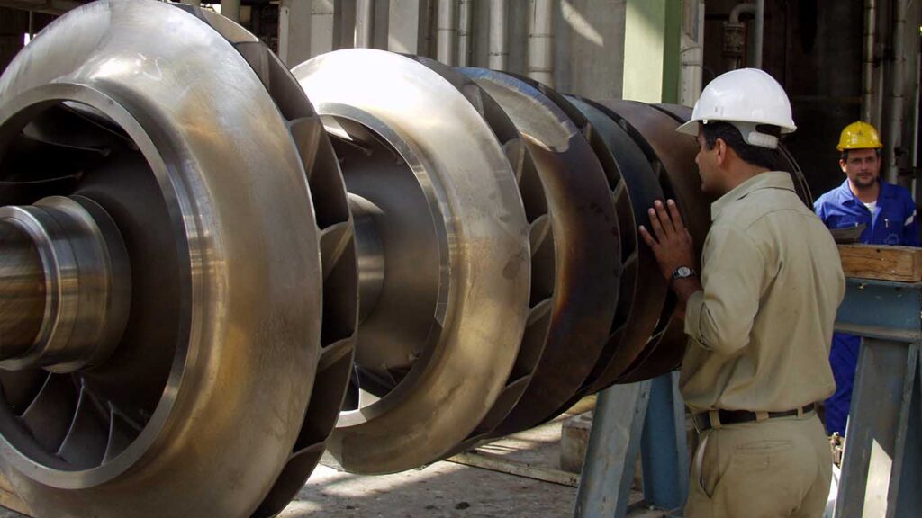 Turbines used in the petrochemical industry